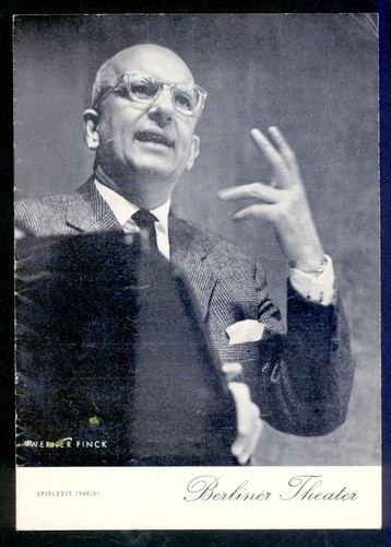 Werner finck programmheft - werner,