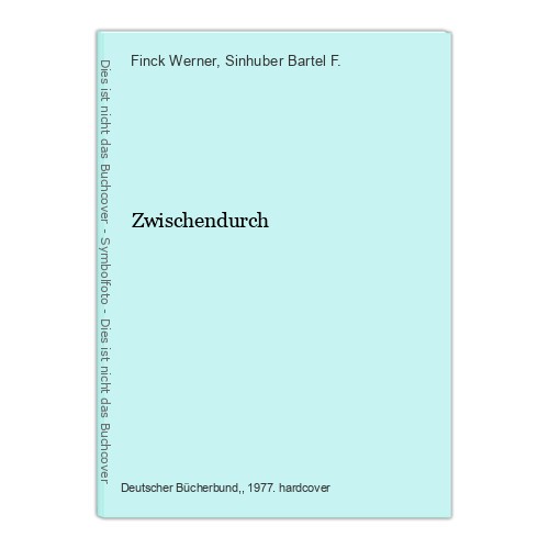 Zwischendurch finck werner und - finck,