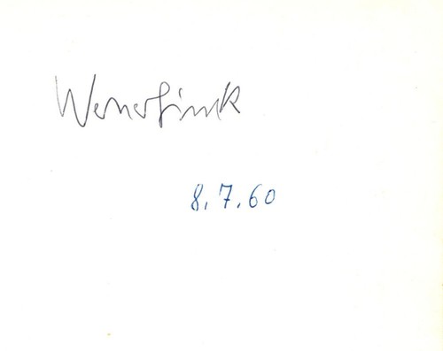 Werner finck blatt original - finck,,